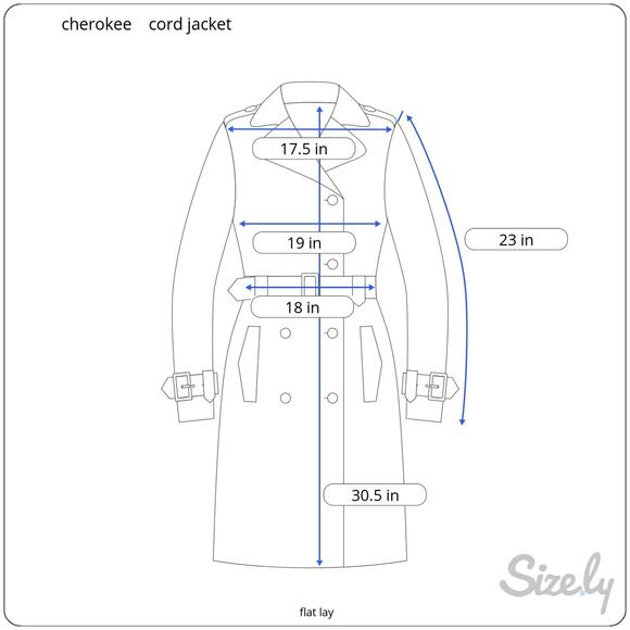 Vintage Y2k Cherokee Tan Corduroy Jacket Sherpa Collar Snap Closures - Picture 10 of 10